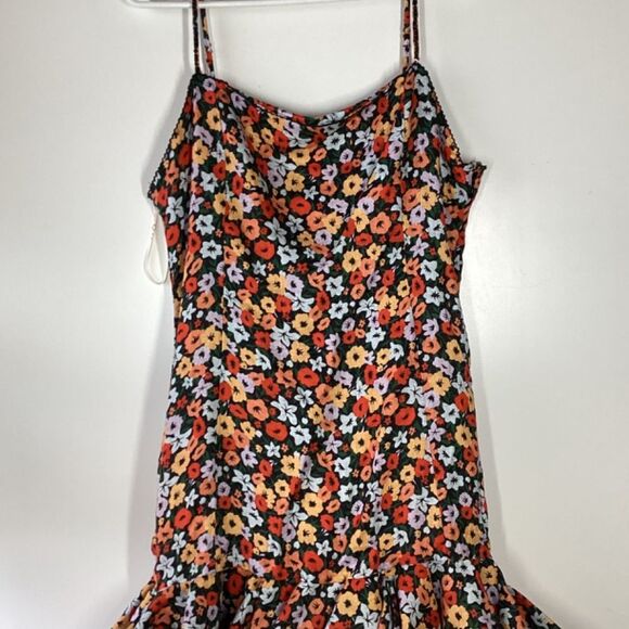 Agua by Agua BenditaTumbao Ruffled floral Linen Mini Dress Size  XL - Picture 5 of 14